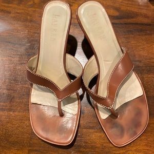 Ralph Lauren leather heel slides (sz 8)
